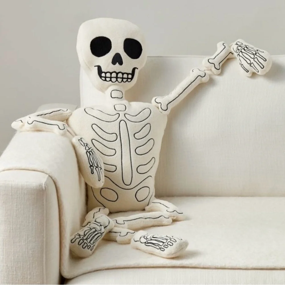 Pottery Barn Mr & Mrs Bones Pillows - Picture 3 of 3